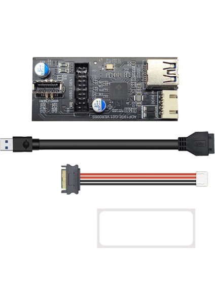 Başlık 19PIN - Tip E + 19PIN Anakart 1 Ila 2 Ayırıcı USB 3.0 Hub USB Adaptör Konektörü USB 19PIN Konektör(A) (Yurt Dışından)