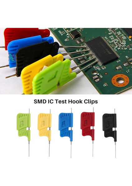 10 Adet SDK08 Test Klipsi Smd Ic Test Kanca Klipleri Elektrik Testi Için Ultra Küçük Klip Test Çipi (Yurt Dışından)