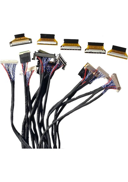 21 Adet Lvds Ekran Kablosu Kiti 5 Adet Kablo Adaptörü 10-65 Inç Ekran Onarım Fpc Ekran Test Cihazı (Yurt Dışından)