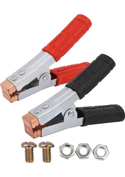 2x Timsah Klipsleri Ağır Hizmet Bakır Pil Testi Timsah Kelepçeleri (Yurt Dışından)