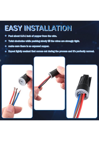 50 Adet Su Geçirmez Kablo Somun Konnektörleri Peyzaj Kablo Konnektörü Elektrik Somun Kapakları LED Peyzaj Aydınlatma Sulama Için (Yurt Dışından) fırsatları