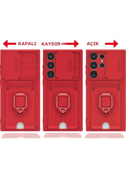 Samsung Galaxy S25 Ultra Samsung Galaxy S25 Ultra Kılıf Kamera Korumalı Sürgülü Yüzüklü Kartvizitli Ip Askılı Zuma Silikon modelleri