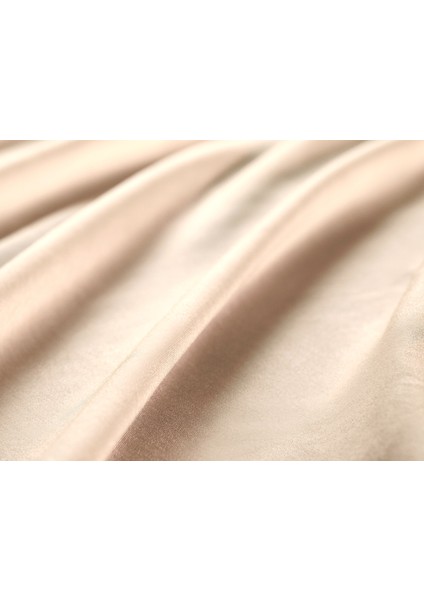 Ciel Çift Kişilik %100 Pamuk Lastikli Saten Çarşaf - Bej indirimleri