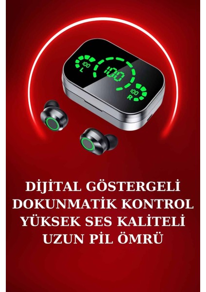 Yeni Nesil Akıllı Saat Bluetooth Kablosuz Kulaklık Amoled Ekran