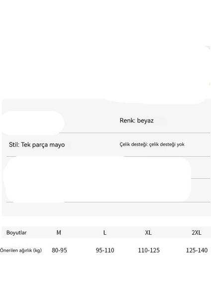 Mayo Rahat Tek Parça Muhafazakar Mayo Bikini (Yurt Dışından)