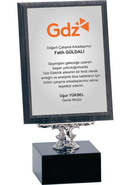 - Ahşap Plaketler - PL-008-M B - 15x20 cm