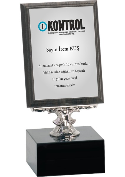 - Ahşap Plaketler - PL-004-M B - 12x16 cm