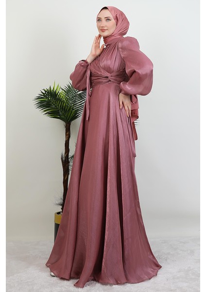 Zambak Ipek Abiye Gül Kurusu