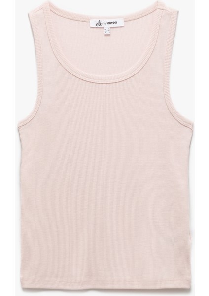 Dar Kesim Bisiklet Yaka Kaşkorse Basic Kolsuz Atlet