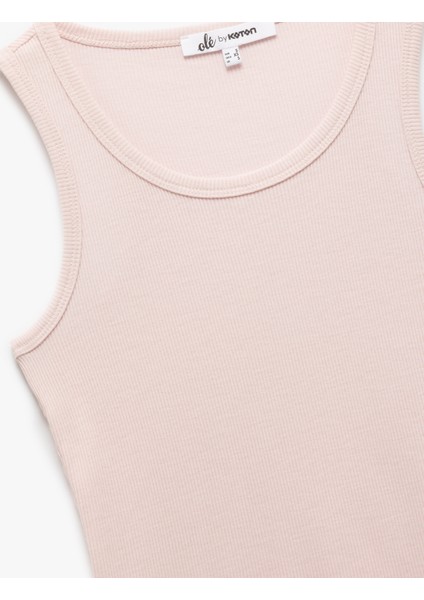 Dar Kesim Bisiklet Yaka Kaşkorse Basic Kolsuz Atlet