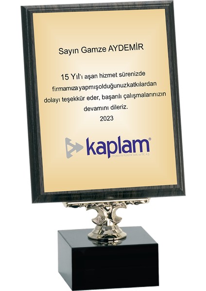 - Ahşap Plaketler - PL-006-M A - 18x24 cm