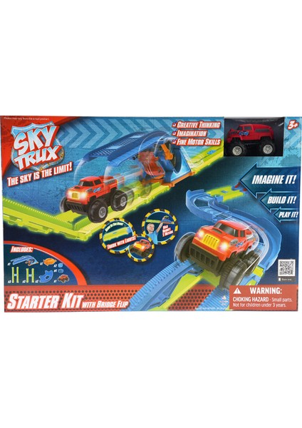 Sky Trux Köprülü Başlangıç Seti Kırmızı