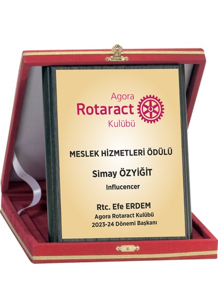 - Ahşap Plaketler - PL-001-M A - 15x20 cm