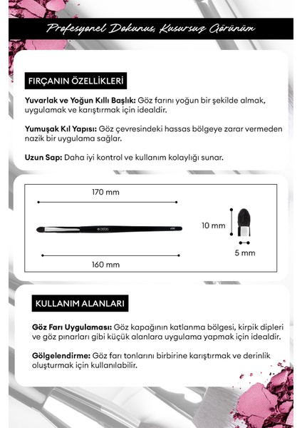 Kalem Fırça Cre'ars Pencil Brush #130