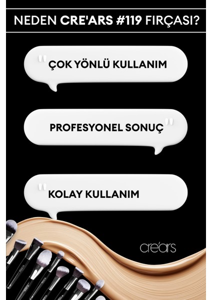 Detay Fırçası Cre'ars Petit Crease Brush #119 modelleri