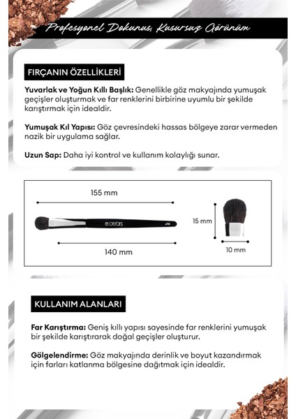 Far Karıştırma Fırçası Cre'ars Definer Brush #110 fiyatları