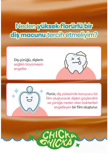 Renkli, Etkili Çocuk Diş Macunu Kundal Chicka Smile Kids Toothpaste (Caramel) fırsatları