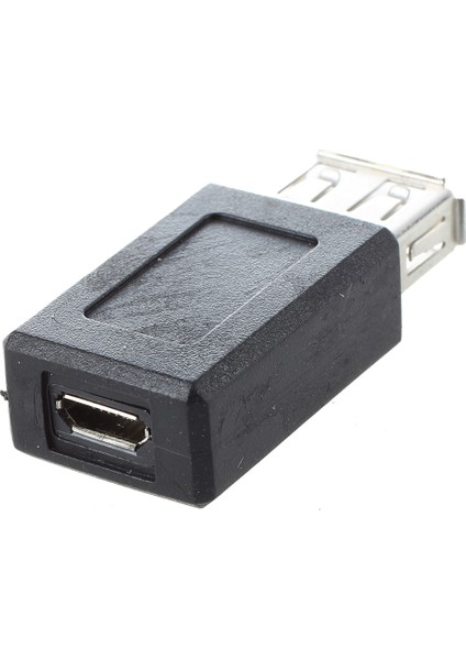 Siyah USB 2.0 Tip A Dişi - Mikro USB B Dişi Adaptör Fişi Dönüştürücü (Yurt Dışından)