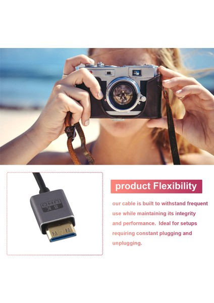 Dijital Kamera Mini HDMI Uyumlu Kablo 8k 60Hz Hat Kamera Için 8k Mini Od2.5mm Hd 2.1 Kablo 0.3md (Yurt Dışından) indirimleri