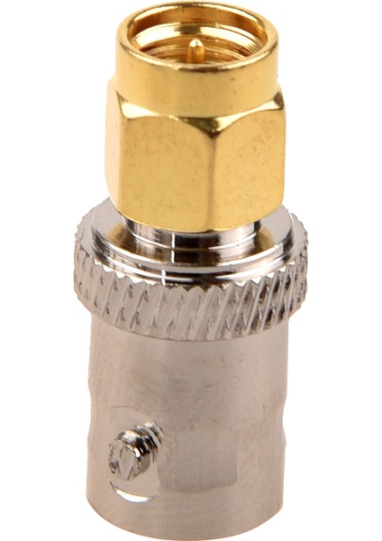 Altın Tonlu Sma Erkek - Gümüş Tonlu Bnc Dişi Konnektör Adaptörü (Yurt Dışından)