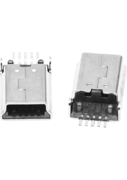 10 Adet Mini USB Tip B Fiş Erkek 180 Derece 5-Pin Smd Smt Lehim Jak Konnektörü (Yurt Dışından)