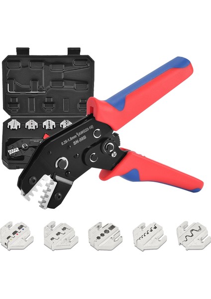 SN-58B Otomotiv Tak-Çıkar Sıkma Pensesi Isı Büzüşmeli, Naylon, Yalıtımsız Konnektörler, Kovan Terminalleri Için (Yurt Dışından) fiyatları