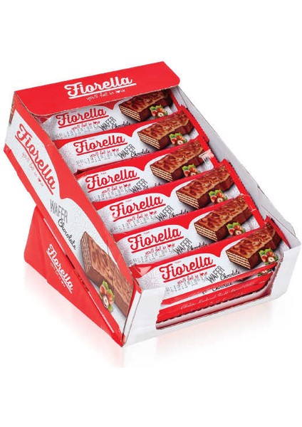 Fiorella Çikolata Kaplamalı Gofret 26 gr 24 Adet (1 Kutu)