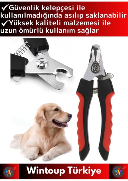 Premium Yüksek Kaliteli Güvenlik Kelepçeli Asmalı Petshop Evcil Hayvan Pet Kedi Köpek Tırnak Makası