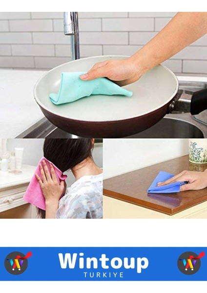 3 Kat Emici Tüm Yüzeylerde Etkili Mutfak Banyo Islak Sihirli Bez 1 Adet