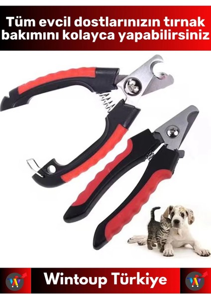 Premium Yüksek Kaliteli Güvenlik Kelepçeli Asmalı Petshop Evcil Hayvan Pet Kedi Köpek Tırnak Makası