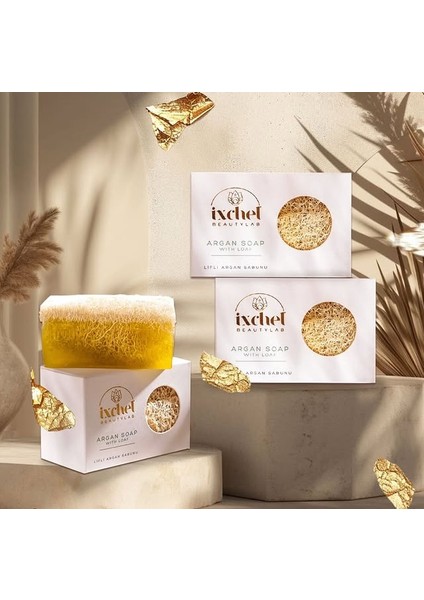 Ixchelbeautylab Doğal Lifli Argan Sabunu