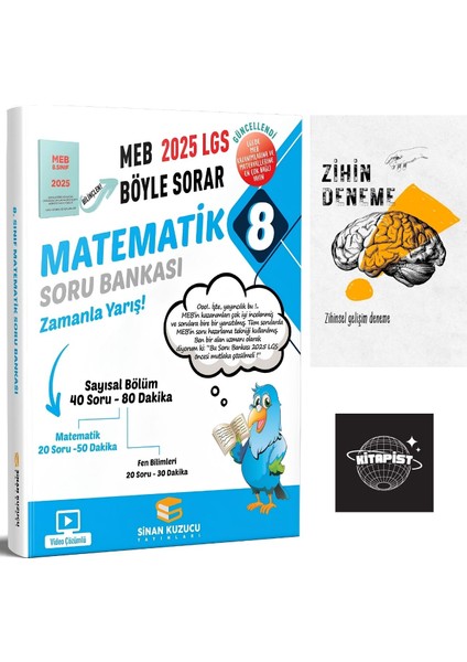 LGS Matematik Soru Bankası-Zihin Deneme-Kitapist-610