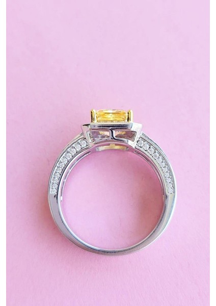 Ithal Premium Sarı Baget Buz Kesim Gümüş Yüzük fırsatları