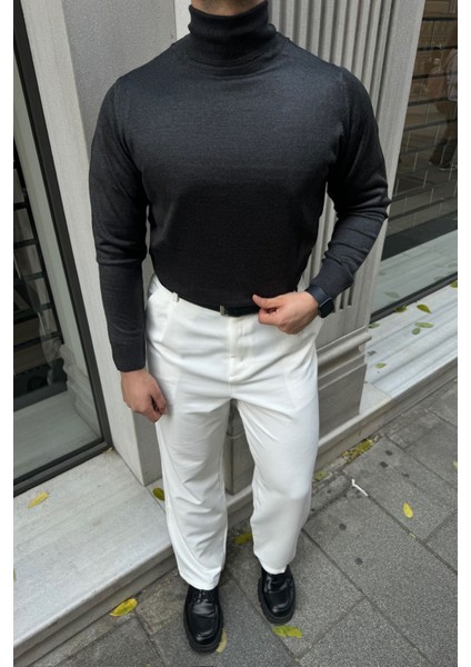 Erkek Standart Fit Normal Kesim Tam Balıkçı Yaka Triko Kazak fırsatları