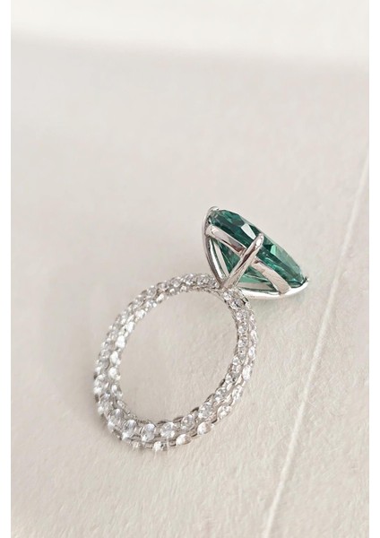 Ithal Large Aleksandrit Taşlı Gümüş Yüzük fiyatları