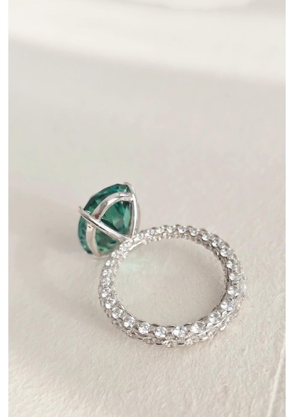 Ithal Large Aleksandrit Taşlı Gümüş Yüzük modelleri