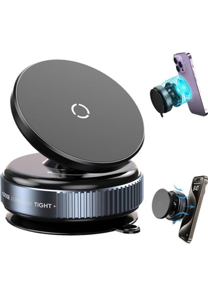 K009 Vakum Özellikli Magnetik Telefon Tutucu