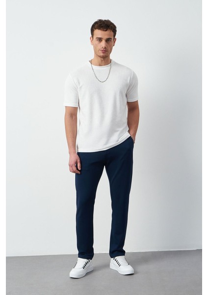 Havlu Kumaş Regular Fit Sıfır Yaka T-Shirt