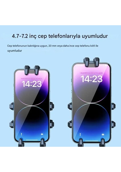 Titreşim Önleyici Ayna Bağlantılı Alüminyum Alaşım Motosiklet Telefon Tutucu modelleri