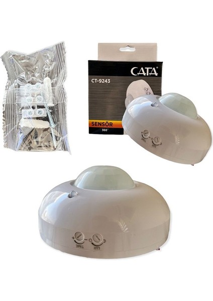 CT-9243 360 Derece Tavan Hareket Algılayıcı Sensörü 1200W