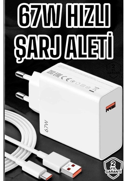 67W Şarj Aleti Turbo Hızlı Type-C Şarj