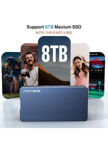 TBU405AIR Thunderbolt 4 40Gbps, Intel JHL7440 Chipset, Max. 8TB M.2 NVMe 2230/2280 Uyumlu, Tak Çalıştır, Alüminyum Alaşım, Type-C Disk Kutusu (Sadece Thunderbolt3/4 ve USB 4.0 Uyumludur)