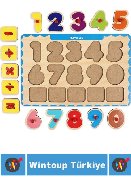 Premium Eğlenceli Eğitici Görsel Algı Problem Çözme Becerisi Çocuk Puzzle Sayılar fiyatları