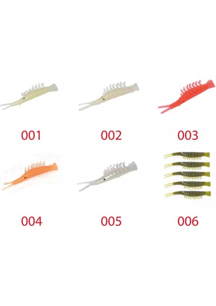 3052 Silikon Karides 6cm Suni Yem 5'Li Paket 001 fiyatları