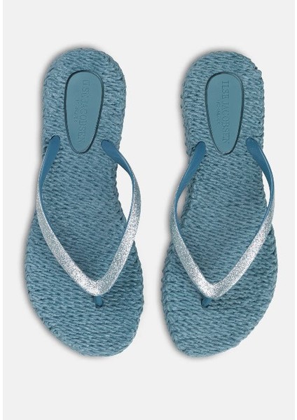 Ilse Jacobsen - CHEERFUL01 - Flip Flop With Glitter-Lichen Blue