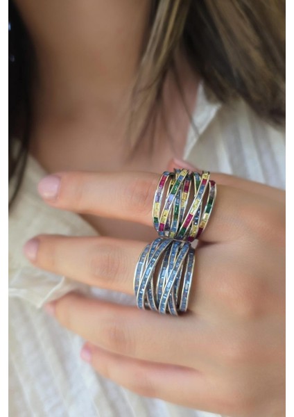 Ithal Premium Mavi Baget Gümüş Yüzük fiyatları