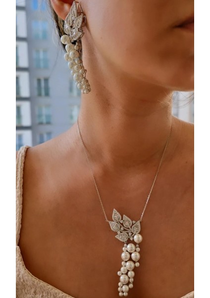 Ithal Çoklu Inci Baget Tasarım Gümüş Kolye fiyatları