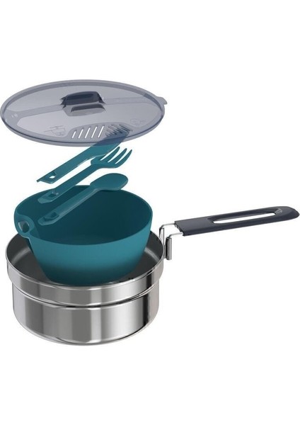 Quechua Kamp Yemek Seti - Tek Kişilik - Paslanmaz Çelik - MH100