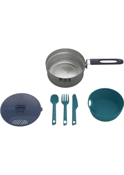 Quechua Kamp Yemek Seti - Tek Kişilik - Paslanmaz Çelik - MH100 modelleri