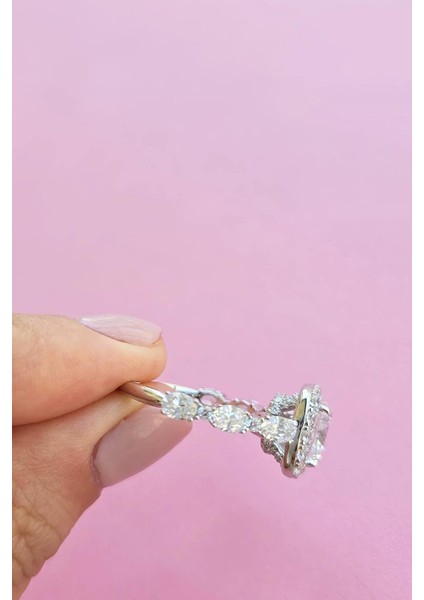 Ithal Mozanit Kare Tektaş Gümüş Yüzük fırsatları